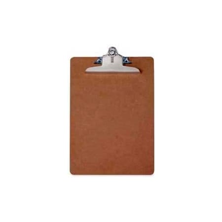 Saunders Mfg Saunders Recycled Hardboard Clipboard, Letter Size, 8-1/2" x 12", Brown 5612